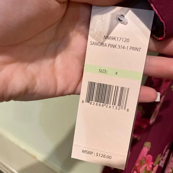 Nanette Lepore Printed Crepe Chiffon Dress NWT - Picture 2 of 5